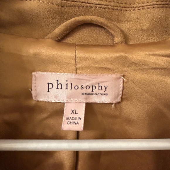 Philosophy Brown Leather Jacket - Picture 4 of 7